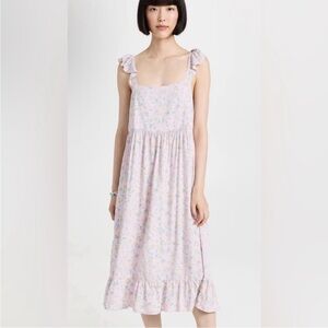 NEW Sokie Collective size S Summer Flutter Dress in lavender floral